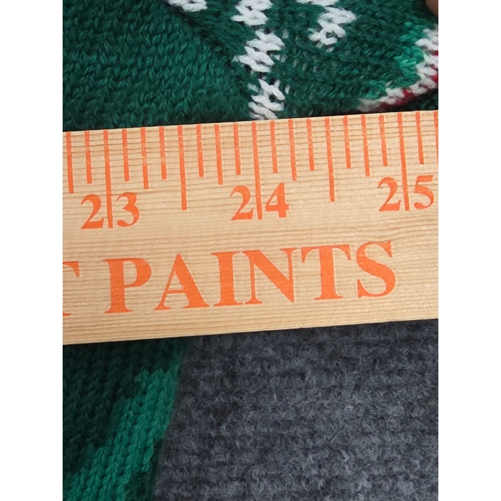 33 Degrees XXL Green Red Llama Ugly Christmas Sweater Women's Holiday‎ Knit Top - Picture 6 of 10
